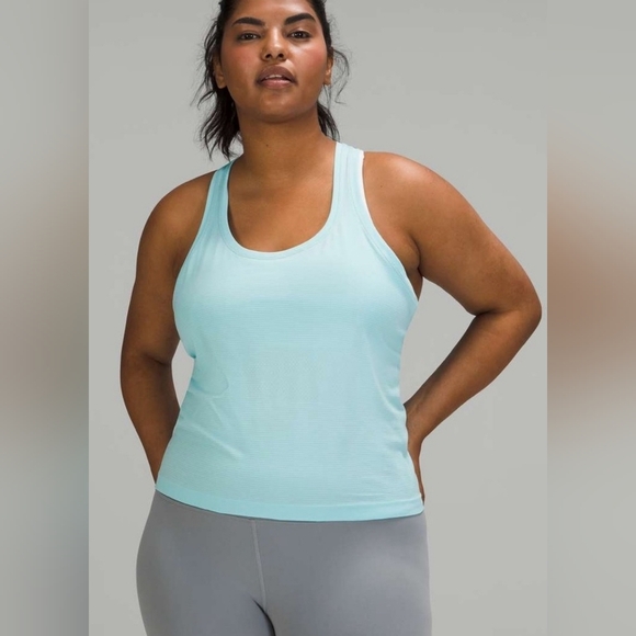 lululemon athletica Tops - Lululemon Swiftly Tech Racerback Tank 2.0 in Icing Blue Size 14 Like new